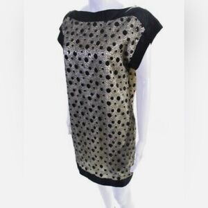 Ali Ro Black Sequin Shift Cocktail Party Dress